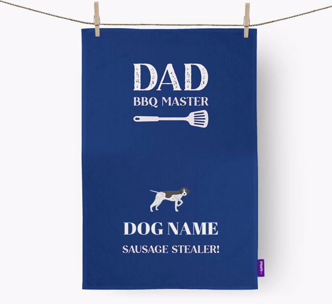 BBQ Master: Personalised {breedFullName} Tea Towel